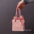 Luxury ribbon handle boutique tote paper gift bags